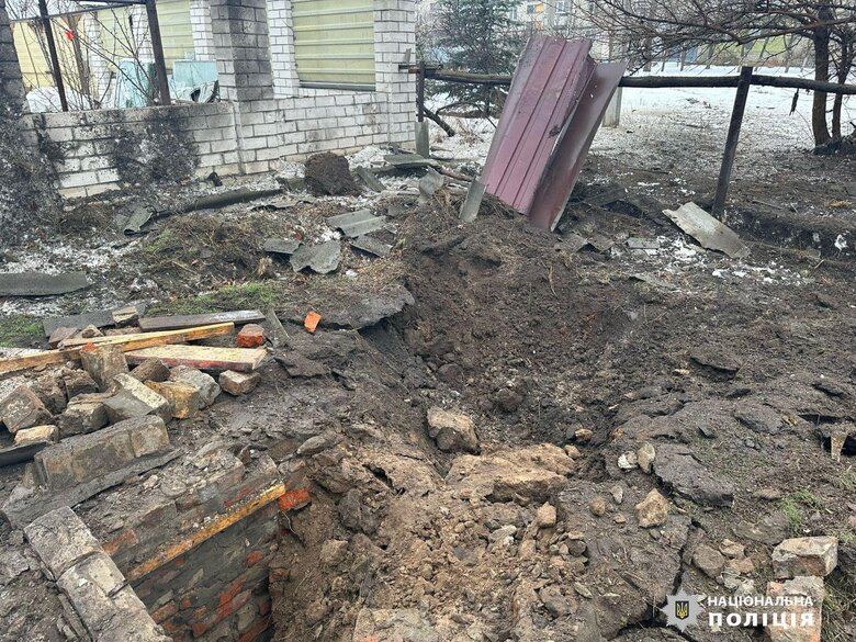Вирва від обстрілу