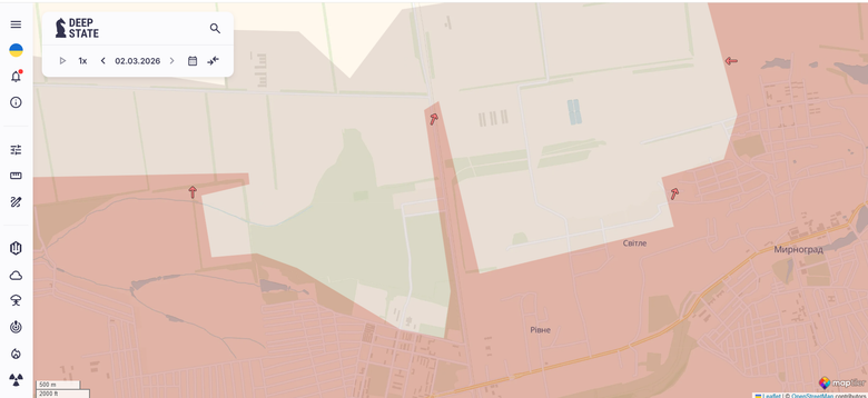 Рівне карта