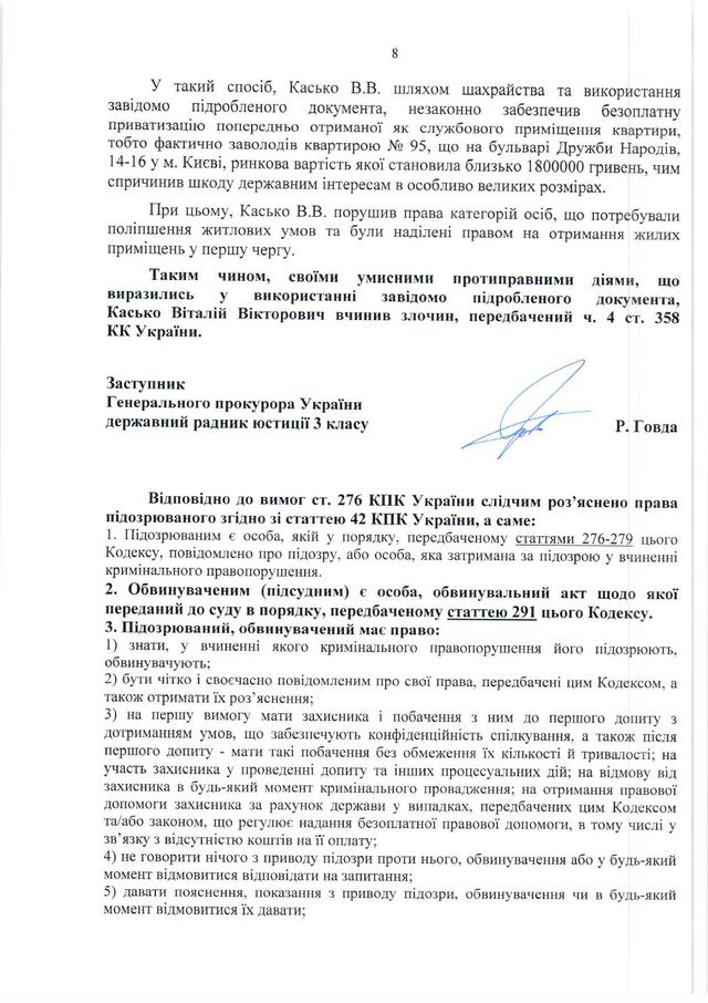 квартира касько подозрение