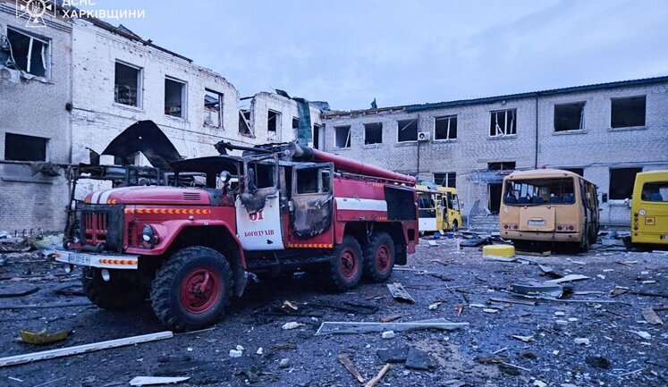 In Kharkiv region, enemy attacked rescuers twice while extinguishing a fire. PHOTOS