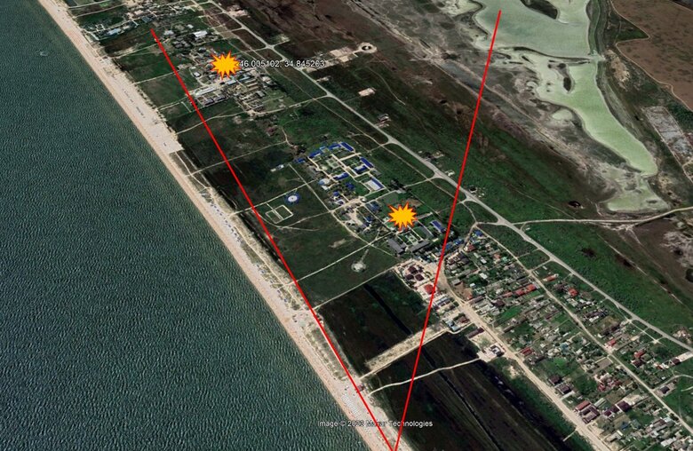 ЗСУ завдали удару по штабу угруповання військ РФ Дніпро на Арабатській стрілці, який у квітні відвідував Путін, - OSINT-аналітик Пітте 04