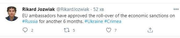 Посли ЄС схвалили продовження економічних санкцій проти Росії, - Йозвяк 01
