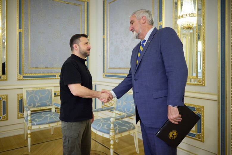 Зеленський і губернатор штату Індіана