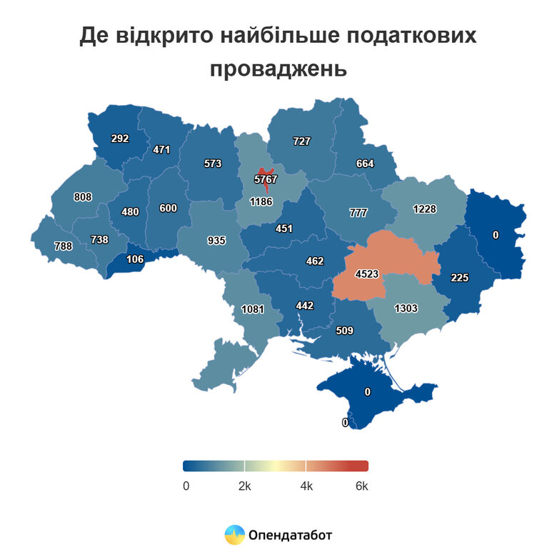 У яких регіонах бізнес має найбільше податкових боргів