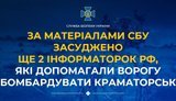 Осуждены 2 информаторши РФ, которые помогали бомбить Краматорск