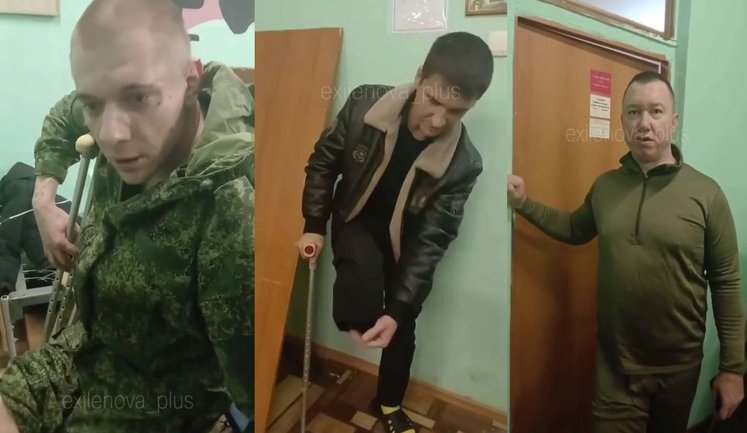 Троє окупантів-ампутантів не слухаються свого комдива і відмовляються їхати на передову: "Что нам теперь - умереть? Спасите нас!". ВIДЕО