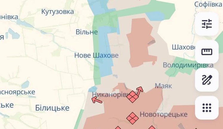 Сили оборони відкинули ворога поблизу Нового Шахового та Кучерового Яру на Донеччині, - DeepState. КАРТИ