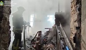 Российские войска нанесли удар по исторической части Херсона. ВИДЕО