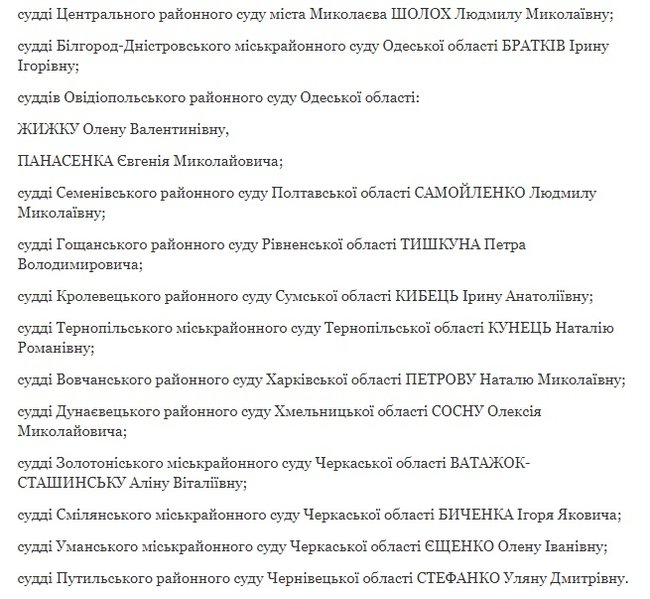 Зеленский назначил 90 судей 07
