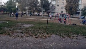 Поліція в Сумах затримала чоловіка, який зарізав собаку на очах у дітей. ФОТО