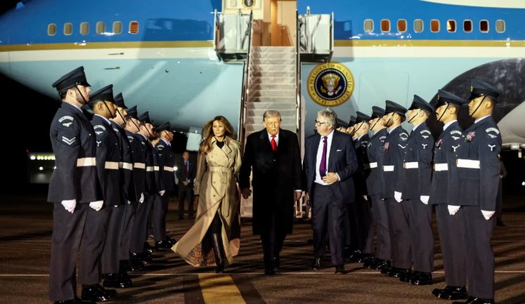 Трамп прибыл в Лондон со вторым государственным визитом. ФОТО