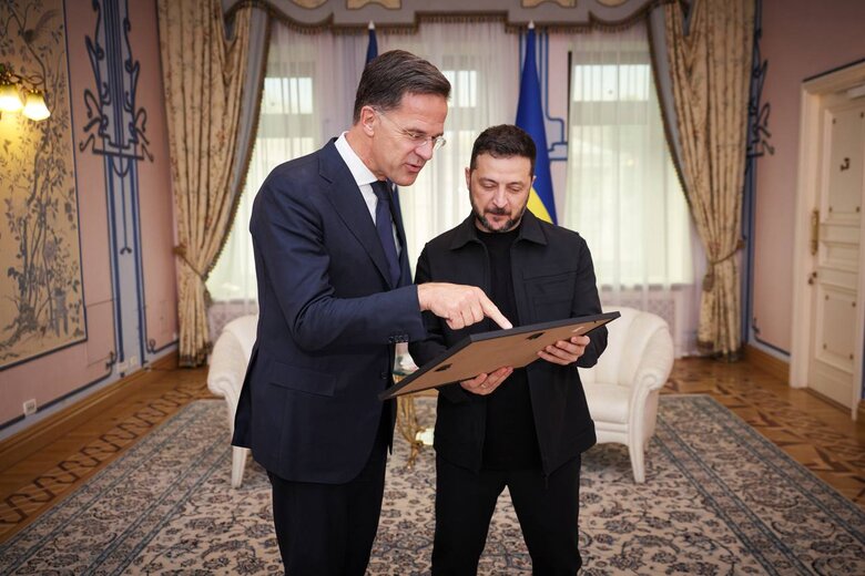 Zelenskyy and Rutte meet in Kyiv on August 22