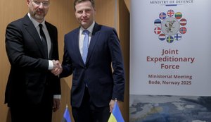 Шмигаль зустрівся з міністром оборони Естонії Певкуром: домовились про виділення 3 млн євро на закупівлю Starlink для України. ФОТО