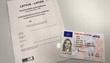 посвідчення,латвія