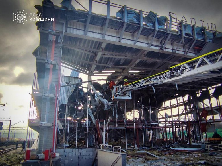 Consequences of the attack in the Kyiv region