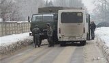Военный "Камаз" влетел в маршрутку в Одессе. ФОТО