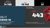 За сутки в МВД выявили 443 новых случая COVID-19, большинство в Киеве, Днепропетровской и Запорожской областях