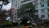Наслідки атаки дрона на будинок у Святошинському районі