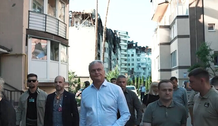 President of Lithuania Nauseda visited Irpin. VIDEO