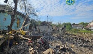 Occupiers hit civilian infrastructure of Hlukhiv in Sumy region with KABs: two wounded. PHOTOS
