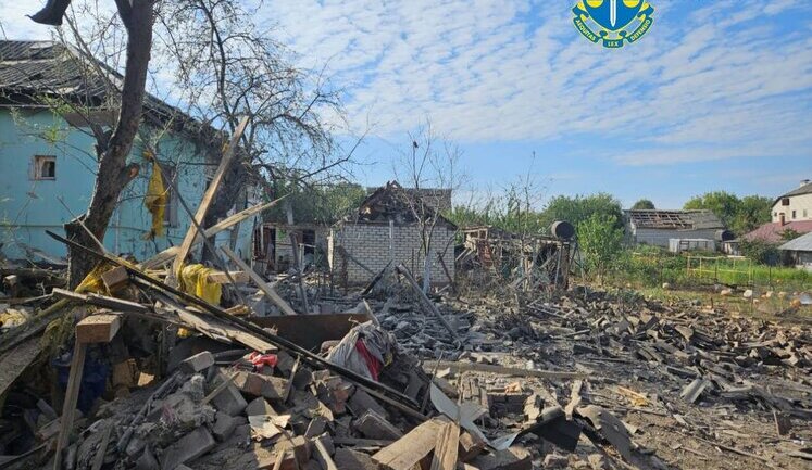 Occupiers hit civilian infrastructure of Hlukhiv in Sumy region with KABs: two wounded. PHOTOS
