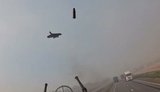 Рашист із мобільної вогневої групи зафільмував невдалу спробу збити український дрон над колоною власних вантажівок. ВIДЕО