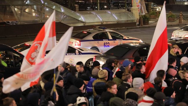 Протести проти інтеграції з Росією проходять у Мінську 04