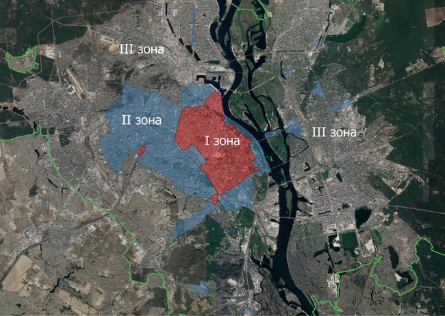 В Киеве утверждены новые парковочные зоны: тарифы 01