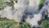 Air Force pilots struck the deployment site of Russian UAV operators