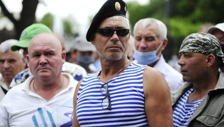 Ветерани придністровської війни вийшли на протест через побиття своїх товаришів. ФОТО