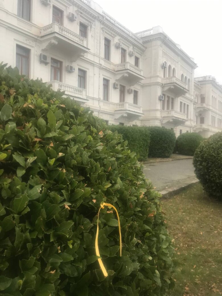 В День Автономной Республики Крым партизаны расклеили на оккупированном полуострове патриотические листовки 02