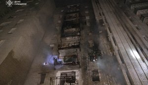 Consequences of strike on high-rise building in Okhtyrka. VIDEO+PHOTOS