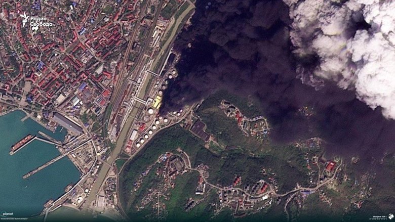 Пожежа на НПЗ в російському Туапсе