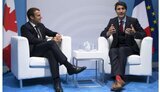 Прем’єр-міністр Канади Джастін Трюдо та президент Франції Емманюель Макрон