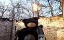 Azov soldier shoots down a drone