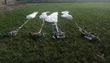 Біля кордону з РФ на Луганщині військовослужбовці прикордонного загону виявили сумки з парашутами. ФОТОрепортаж