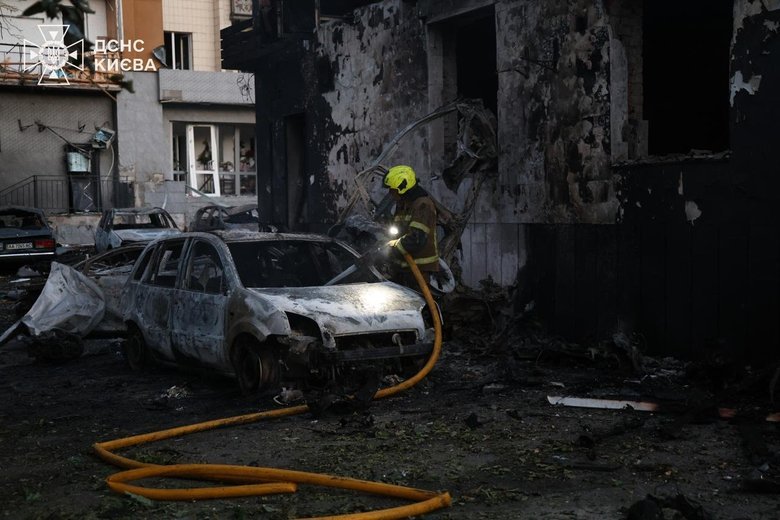 Київ після обстрілу