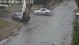 ДТП за участю трьох автомобілів у Коломиї на Івано-Франківщині. ВІДЕО камер спостереження