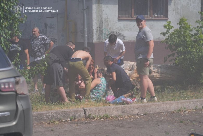 Запоріжжя після обстрілу