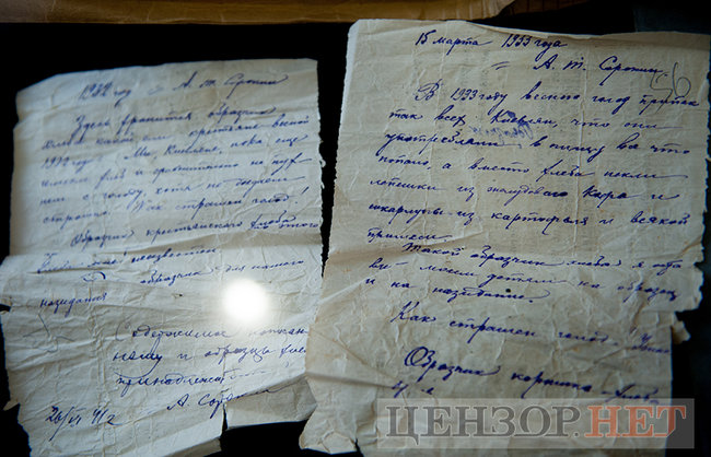 Кусочки хлеба из скорлупы желудя, сохраненные во время Голодомора в назидание потомкам, представили в архиве 04
