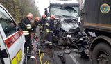 Унаслідок ДТП на Черкащині легковик затиснуло між двома вантажівками, загинули дві людини, - ДСНС. ФОТО