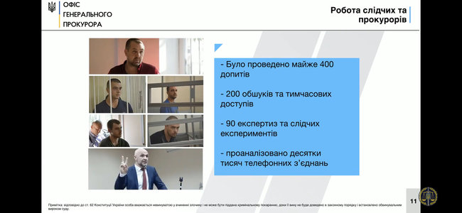 Брифінг Офісу генпрокурора у справі Гандзюк 11