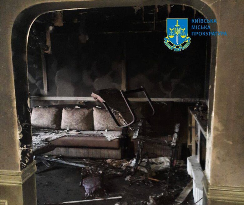 квартира після пожежі в Святошинському районі Києва