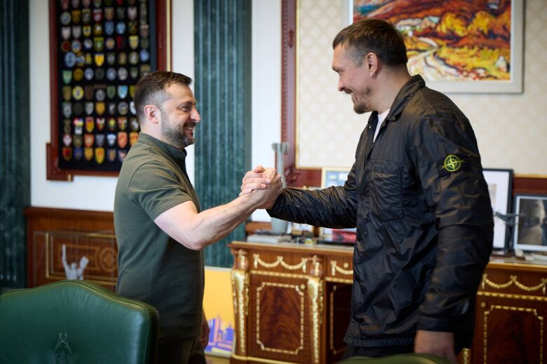 Зеленский и Усик