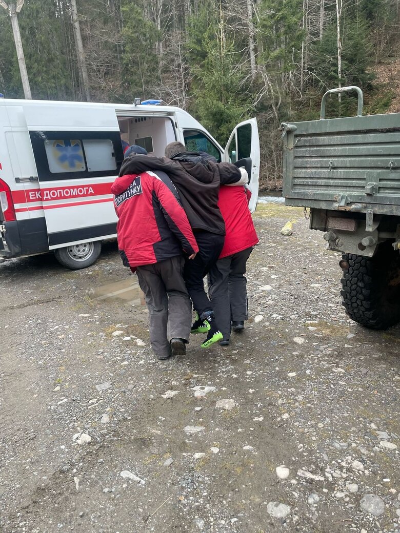 уклонист замерз в Карпатах