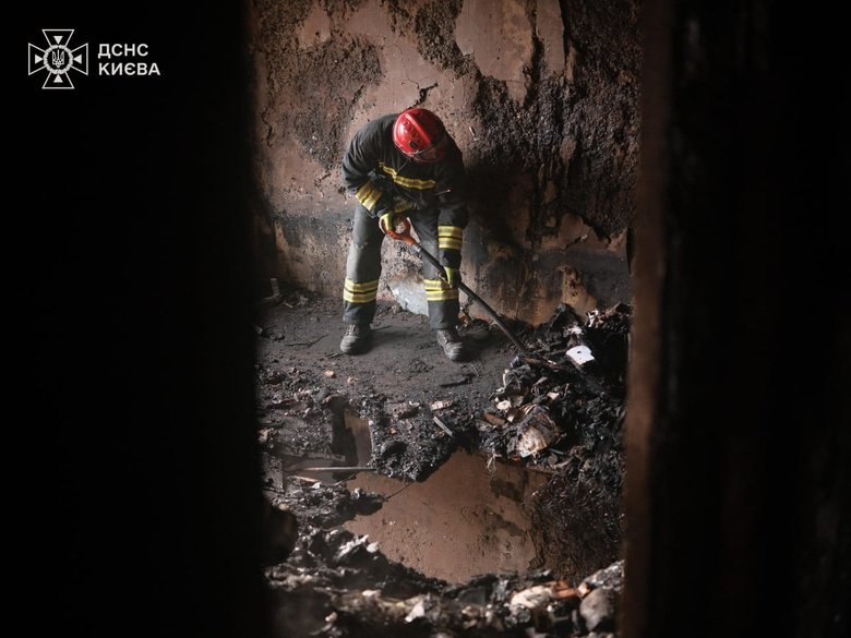 київ після обстрілу