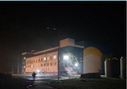Strike on a nuclear storage facility