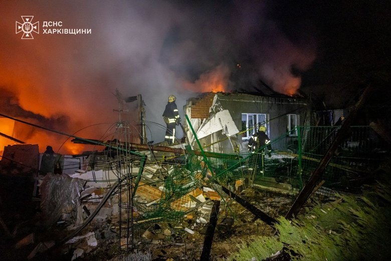 Обстрел села Мовчаны в Харьковской области