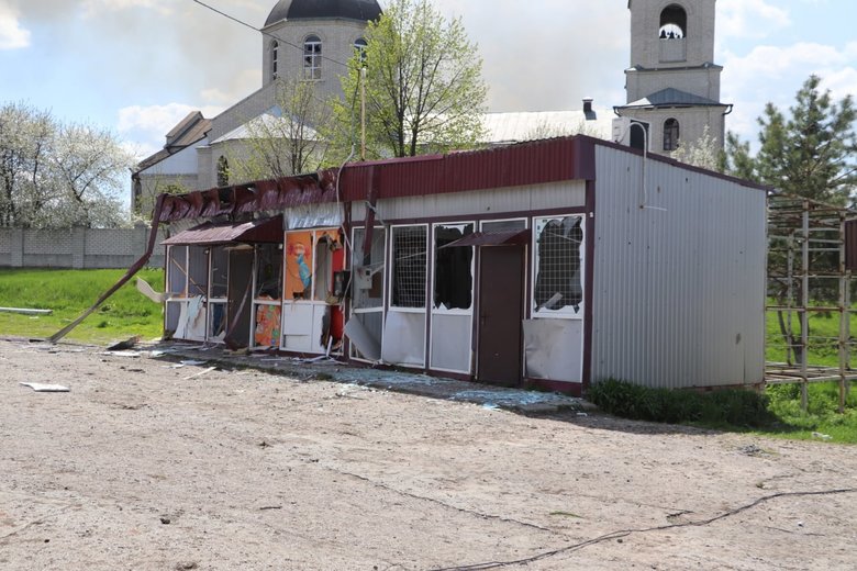 Consequences of occupation in Ruska Lozova in Kharkiv region 07