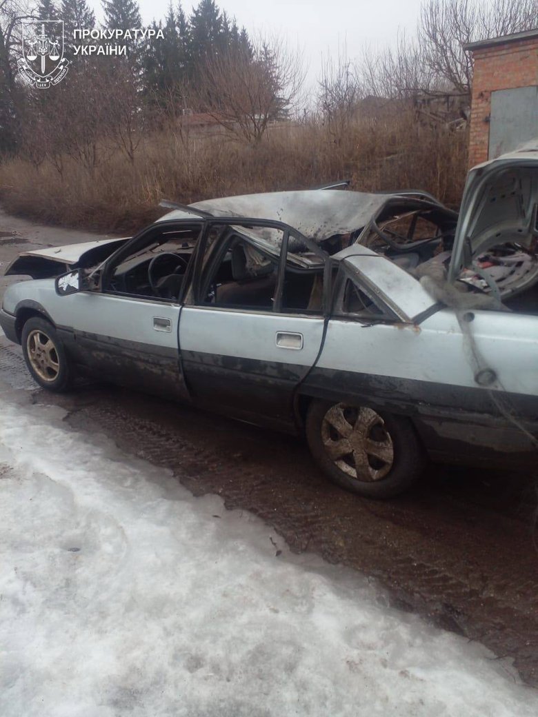 Атака дронов на автомобиль